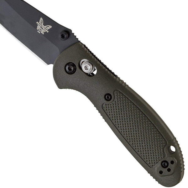 Benchmade Mini-Griptilian, 556BKOD, Black Plain, Olive
