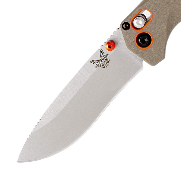 Benchmade Grizzly Ridge 15061, Satin Plain, Orange