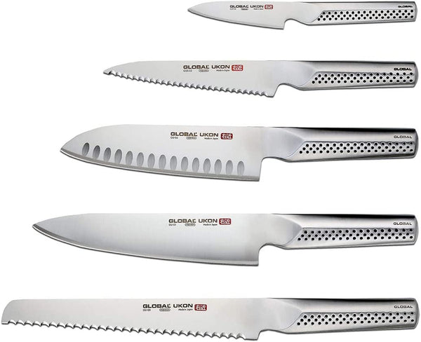 Global Ukon 6-Piece Knife Block Set