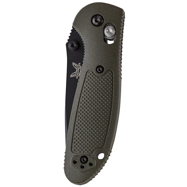 Benchmade Mini-Griptilian, 556BKOD, Black Plain, Olive