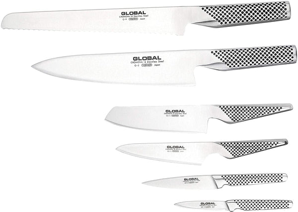 Global G-79627, 7 Piece Hiro Knife Block Set