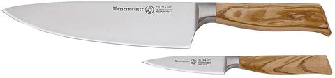 Messermeister E/6000-2CP, Oliva Elite Professional 2 Piece German 8 Inch Chef and 3.5 Inch Paring, Knife Set