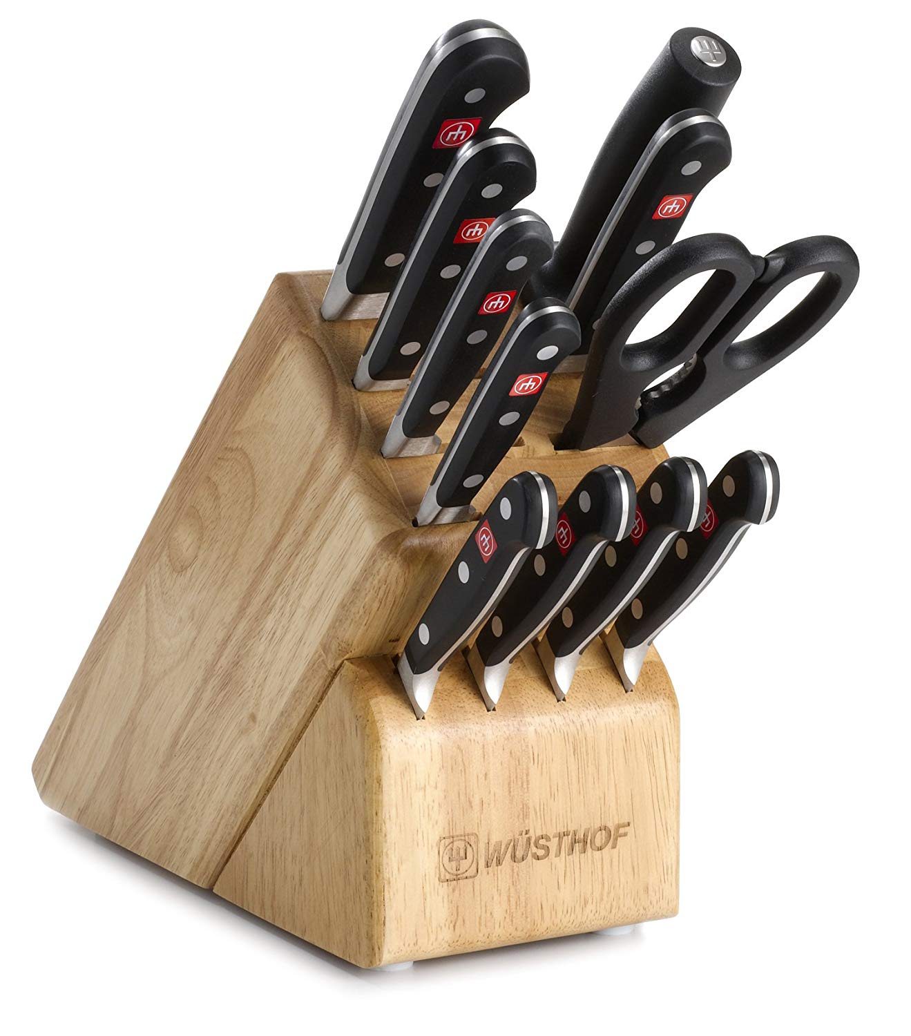 Wusthof Classic Knives Cutlery Set with Storage Block, 12 Piece